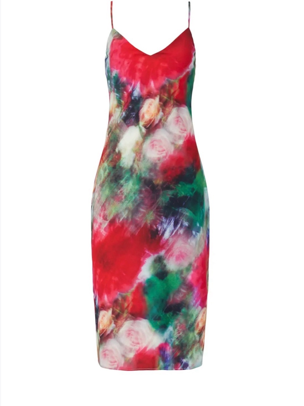 Adam Lippes Watercolor Floral Slip Dress size 8